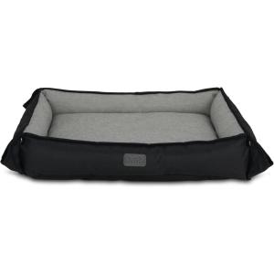 imageBLACKDECKER Small Dog 4 in 1 Snap Pet Bed Low Profile Sofa Cover Mat Crate Liner Soft Breathable Pet Bed Premium Bedding 20 in x 16 in Small RedBlack