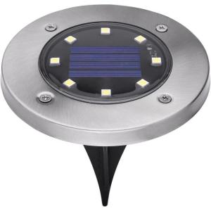 imageBLACKDECKER SolarPowered Outdoor Disk Light  8 Pack BDSLDK8PDisk Light  8 Pack