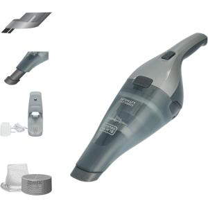 imageBLACKDECKER dustbuster Handheld Vacuum 8V Cordless Hand Vacuum for Quick Cleanup with Crevice Tool and Washable Filter HNVC220BCZ01Gray 8V