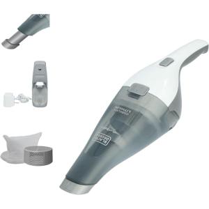 imageBLACKDECKER dustbuster Handheld Vacuum 8V Cordless Hand Vacuum for Quick Cleanup with Crevice Tool and Washable Filter HNVC220BCZ01White 8V