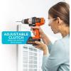 imageBLACKDECKER 20V MAX Matrix Cordless DrillDriver Kit White BDCDMT120WC1FFDrill Kit Orange