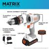 imageBLACKDECKER 20V MAX Matrix Cordless DrillDriver Kit White BDCDMT120WC1FFDrill Kit White