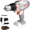 imageBLACKDECKER 20V MAX Matrix Cordless DrillDriver Kit White BDCDMT120WC1FFDrill Kit White