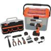 imageBLACKDECKER BCKSB29C1 20V MAX Cordless Drill with 28Piece Home Project Kit in Translucent Tool Box