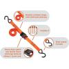 imageBLACKDECKER BDX1004 BlackOrange 1quot x 10 CamBuckle Tie Down Straps  300 lb Safe Working Load  900 lb Break Strength 4 Pack1 x 10