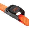 imageBLACKDECKER BDX1004 BlackOrange 1quot x 10 CamBuckle Tie Down Straps  300 lb Safe Working Load  900 lb Break Strength 4 Pack1 x 10