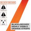 imageBLACKDECKER BDX1007 BlackOrange 1quot x 10 Ratchet Tie Down Straps with Ergonomic Handles 2500 lb Break Strength for Securing Cargo 4 Pack1 x 10 Heavy Duty