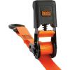 imageBLACKDECKER BDX1007 BlackOrange 1quot x 10 Ratchet Tie Down Straps with Ergonomic Handles 2500 lb Break Strength for Securing Cargo 4 Pack1 x 12 Mid Duty