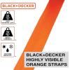 imageBLACKDECKER BDX1007 BlackOrange 1quot x 10 Ratchet Tie Down Straps with Ergonomic Handles 2500 lb Break Strength for Securing Cargo 4 Pack1 x 12 Mid Duty