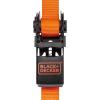imageBLACKDECKER BDX1007 BlackOrange 1quot x 10 Ratchet Tie Down Straps with Ergonomic Handles 2500 lb Break Strength for Securing Cargo 4 PackRatchet Tie Down Straps