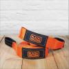 imageBLACKDECKER BDX1009 BlackOrange 14 Tow Rope with Easy Grip Handles and Steel Forged GClip Hooks 4500 lb Break StrengthRecovery Strap Light Duty