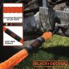 imageBLACKDECKER BDX1009 BlackOrange 14 Tow Rope with Easy Grip Handles and Steel Forged GClip Hooks 4500 lb Break StrengthTow Rope