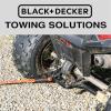 imageBLACKDECKER BDX1009 BlackOrange 14 Tow Rope with Easy Grip Handles and Steel Forged GClip Hooks 4500 lb Break StrengthTow Rope