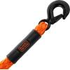 imageBLACKDECKER BDX1009 BlackOrange 14 Tow Rope with Easy Grip Handles and Steel Forged GClip Hooks 4500 lb Break StrengthTow Rope