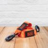 imageBLACKDECKER BDX1009 BlackOrange 14 Tow Rope with Easy Grip Handles and Steel Forged GClip Hooks 4500 lb Break StrengthTow Strap