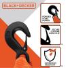 imageBLACKDECKER BDX1009 BlackOrange 14 Tow Rope with Easy Grip Handles and Steel Forged GClip Hooks 4500 lb Break StrengthTow Strap