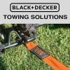 imageBLACKDECKER BDX1009 BlackOrange 14 Tow Rope with Easy Grip Handles and Steel Forged GClip Hooks 4500 lb Break StrengthTow Strap