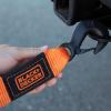 imageBLACKDECKER BDX1009 BlackOrange 14 Tow Rope with Easy Grip Handles and Steel Forged GClip Hooks 4500 lb Break StrengthTow Strap