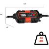imageBLACKDECKER BM3B Fully Automatic 6V12V Battery ChargerMaintainer with Cable Clamps and ORing Terminals Multi 15 AmpCharger