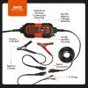 imageBLACKDECKER BM3B Fully Automatic 6V12V Battery ChargerMaintainer with Cable Clamps and ORing Terminals Multi 15 AmpCharger