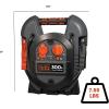 imageBLACKDECKER J312B Power Station Jump Starter 700 Peak Amp Battery Booster USB Port Battery Clamps  95quotD x 51quotW x 11quotH700 Peak Amp