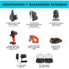 imageBLACKDECKER MATRIX 20V MAX Power Tool Kit Includes Cordless Drill 12 Attachments and Storage Case BDCDMT1212KITC1