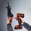 imageBLACKDECKER Matrix Attachment Trim Saw with 16 in Wide Mouth Zippered Tool Bag BDCMTTS ampamp BDST500002APBTrim Saw w Small Storage Bag