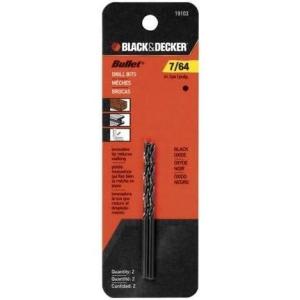 imageBLACKDECKER 19103 Two Pack Bullet Drill Bit 764Inch