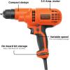 imageBLACKDECKER Corded Drill 55Amp 38Inch DR260CDrillDriver Only