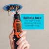 imageBLACKDECKER Electric Screwdriver Cordless 180 RPM 36V Spindle Lock with Pivoting Handle Charger and 2 Hex Shank Bits Included Li2000Screwdriver Only