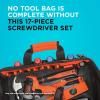 imageBLACKDECKER Magnetic Screwdriver Set 17Piece BDHT65003