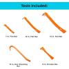 imageBLACKDECKER Pry Bar Set Flat Bar Hex Wrecking Bar and Scraper Bar 5 Piece BDHT55001