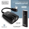 imageBLACKDECKER Wireless Outdoor Outlet with Remote 2 Grounded Outlets  Remote Light Switches1Pack
