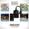 imageBLACKDECKER Wireless Outdoor Outlet with Remote 2 Grounded Outlets  Remote Light Switches2Pack