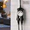 imageBlackDecker Outdoor Timer 2 Pack with 2 Grounded Outlets  Waterproof Outlet Timer with 30Minute Intervals for Lights Holiday Decorations  Analog Light Timers with Outlet OnTimer On Switch