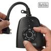 imageBlackDecker Outdoor Timer with 3 Grounded Outlets  Waterproof Outlet Timer with Countdown Dusk to Dawn Timer for Lights Holiday Decorations  Durable Light Timers with Photocell Sensor
