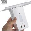 imageBlackDecker Surge Protector Outlet Shelf with Night Light 6 Grounded Outlets 2 USB 100 Lumen