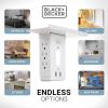 imageBlackDecker Surge Protector Outlet Shelf with Night Light 6 Grounded Outlets 2 USB 100 Lumen