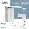 imageBlackDecker Surge Protector Outlet Shelf with Night Light 6 Grounded Outlets 2 USB 100 Lumen