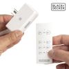 imageBlackDecker Wireless RemoteControl Outlet Pack of 3 Outlets 1 Remote  Premium Light Switches