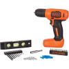 imageBLACKDECKER 8V MAX Cordless Drill  43 pc Home Decor Project Kit BDCD8HDPKProject Kit Only