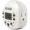 imageBLACKDECKER Light Timers Programmable Indoor 1 Pack with Grounded Outlet  Compact Digital Timer Outlet with Daylight Savings Mode 7Day Weekly Settings  Plug Timer for Appliances Lamps