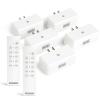 imageBLACKDECKER Wireless RemoteControl Outlet Pack of 5 Outlets 2 Remotes  Premium Light Switches