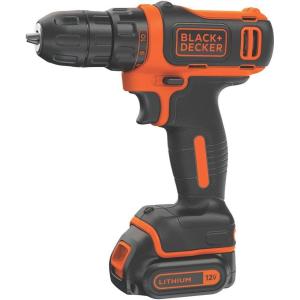 imageBLACKDECKER 12V MAX Cordless DrillDriver Battery and Charger Included BDCDD12CCordless Drill Kit Only