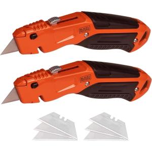 imagebeyond by BLACKDECKER Utility Knife Retractable Quick Change Blade 2Pack BDHT1039495APB