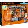 imageBLACKDECKER Junior Kids Tool Set  Mega Tool Set with 42 Tools ampamp Accessories Role Play Tools for Toddlers Boys ampamp Girls Ages 3 Years Old and Above Includes Helmet 58505