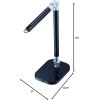 imageBlack and Decker LED7BARWHTRED PureOptics Exalt Bar 5W FlickerFree Natural Daylight LED Desk Lamp with USB Charging Port 4 Dimming Levels 306 Lumens 135quot x 60quot x 190quot WhiteRedBlackGray