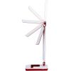 imageBlack and Decker Office LED3FOLDWHTRED PureOptics Verve 5W FlickerFree Natural Daylight LED Desk Lamp with USB Charging Port Phone Stand 2 Dimming Levels 267 Lumens 16quot x 9quot x 35quot  WhiteRedWhiteRed