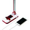imageBlack and Decker Office LED3FOLDWHTRED PureOptics Verve 5W FlickerFree Natural Daylight LED Desk Lamp with USB Charging Port Phone Stand 2 Dimming Levels 267 Lumens 16quot x 9quot x 35quot  WhiteRedWhiteRed