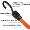 imageBLACKDECKER BDX1010 BlackOrange 24quot Flat Bungee Cord Straps 2 Pack